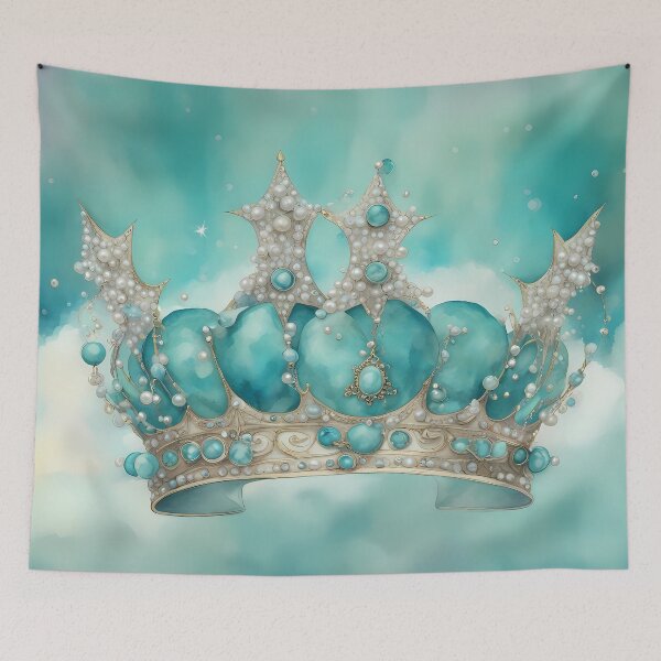 Item preview, Turquoise Silver Crown designed and sold by CalmnessbyChoice.