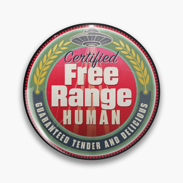 Aperçu de l'œuvre Badge d'enlèvement extraterrestre certifié pour être humain en liberté créée et vendue par Spaabus.