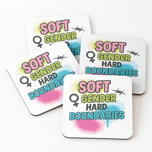Item preview, Soft Gender, Hard Boundaries – Bold Pride Quote designed and sold by Haus Of Sin.