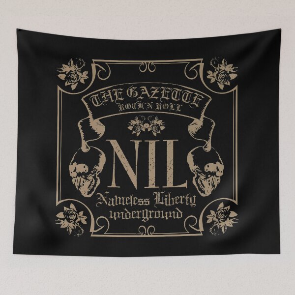 Item preview, the two skull gate flowers edition gold designed and sold by hutkamadi.