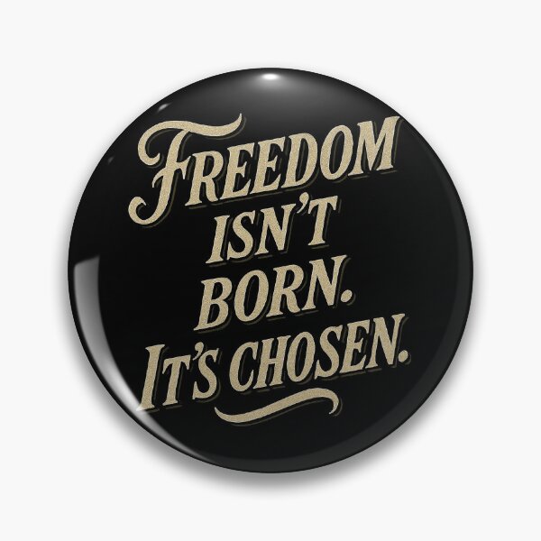 Item preview, Andor Quote - Freedom Is Chosen Typography Art designed and sold by zzz888.
