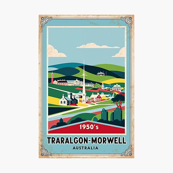 Item preview, Traralgon Morwell Australia Vintage Travel Tourism designed and sold by TravelersGems.