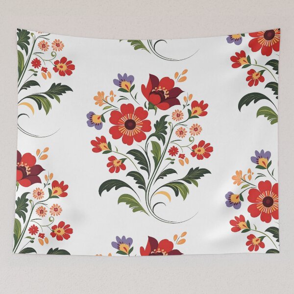 Item preview, Hungarian Folk Flower Design designed and sold by xiao xuans.