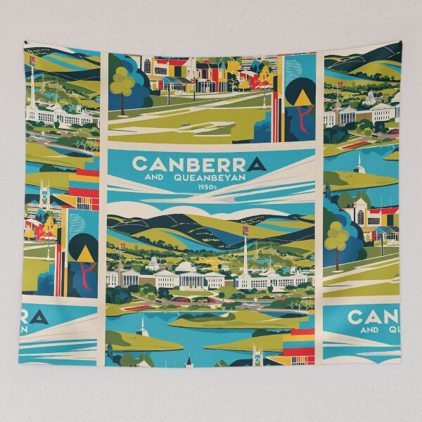 Item preview, Canberra Australia Vintage Travel Tourism designed and sold by TravelersGems.