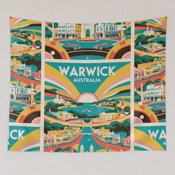 Item preview, Warwick Australia Vintage Travel Tourism designed and sold by TravelersGems.