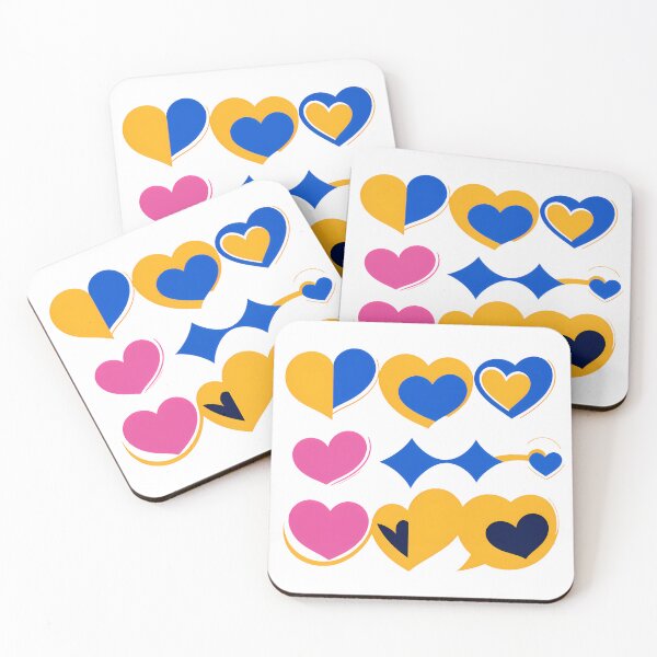 Item preview, Art Hearts Whimsical Celebration Joyful Festive Characters Colorful designed and sold by ART ATTACK ZONE.