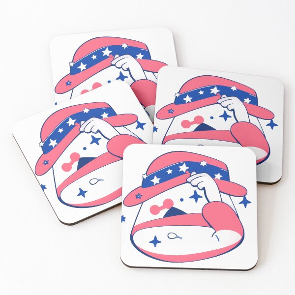 Item preview, USA Star  Whimsical Celebration Joyful Festive Characters Colorful designed and sold by ART ATTACK ZONE.