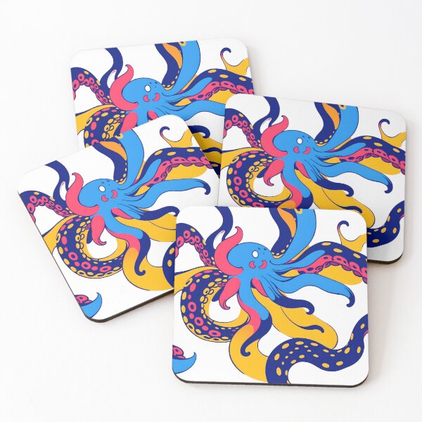 Item preview, Surreal Octopus Whimsical Celebration Joyful Festive Characters Colorful designed and sold by ART ATTACK ZONE.