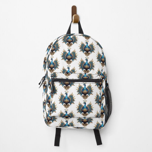 Item preview, GOLDEN BLUE PEACOCK (WHITE) designed and sold by Marlon Oseguera.