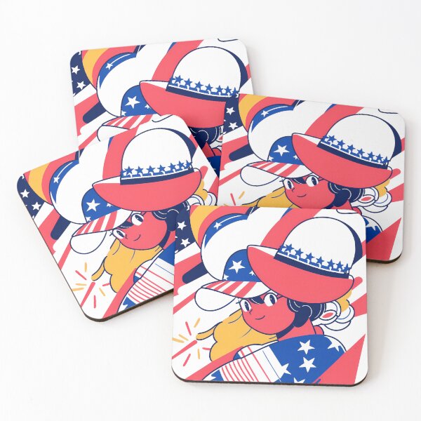 Item preview, United States Whimsical Celebration Joyful Festive Characters Colorful designed and sold by ART ATTACK ZONE.