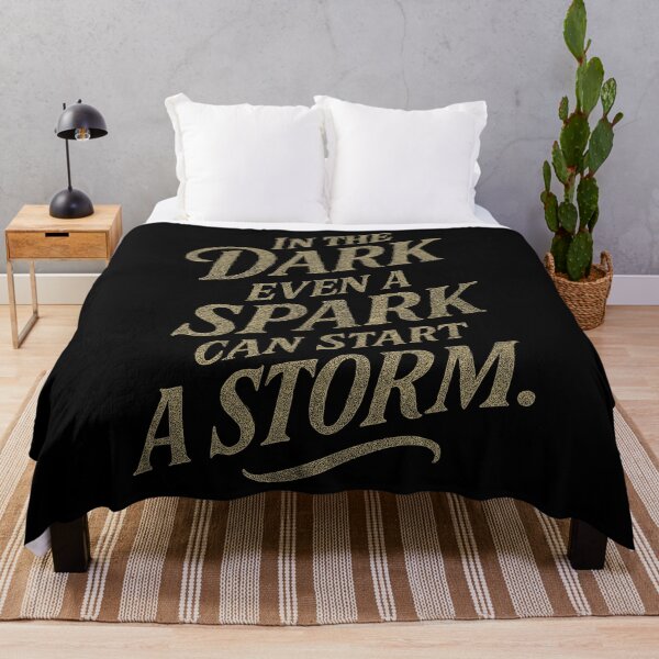 Item preview, Andor Quote - Spark Can Start A Storm Typography designed and sold by zzz888.