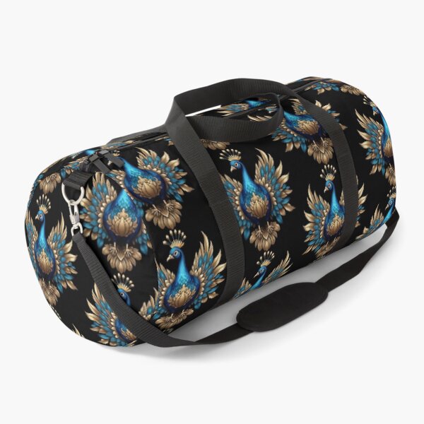 Item preview, GOLDEN BLUE PEACOCK (BLACK) designed and sold by Marlon Oseguera.