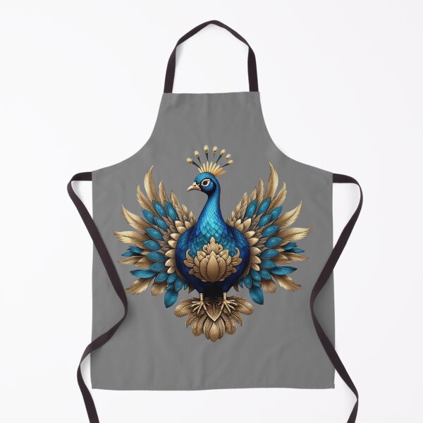 Item preview, GOLDEN BLUE PEACOCK (#808080) designed and sold by Marlon Oseguera.