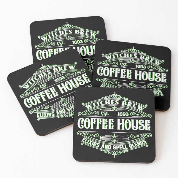 Item preview, Witches Brew Coffee House Green designed and sold by MayRahTee.