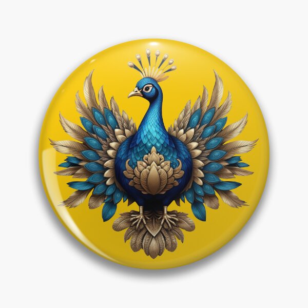 Item preview, GOLDEN BLUE PEACOCK (#FFCC00) designed and sold by Marlon Oseguera.