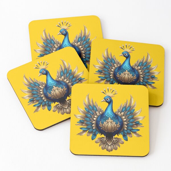 Item preview, GOLDEN BLUE PEACOCK (#FFCC00) designed and sold by Marlon Oseguera.