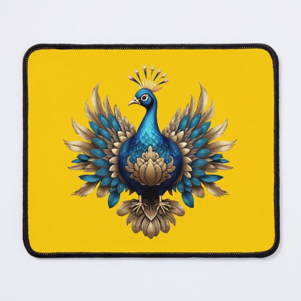 Item preview, GOLDEN BLUE PEACOCK (#FFCC00) designed and sold by Marlon Oseguera.
