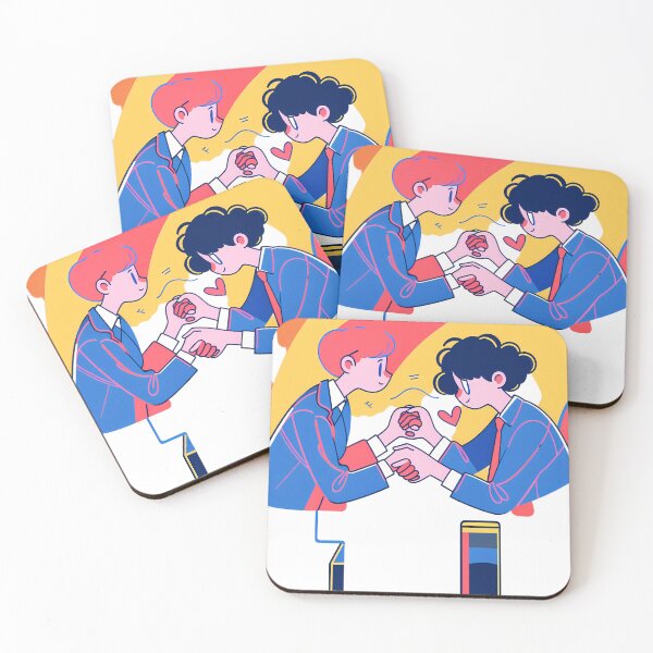 Item preview, Boyfriends Love Whimsical Celebration Joyful Festive Characters Colorful designed and sold by ART ATTACK ZONE.
