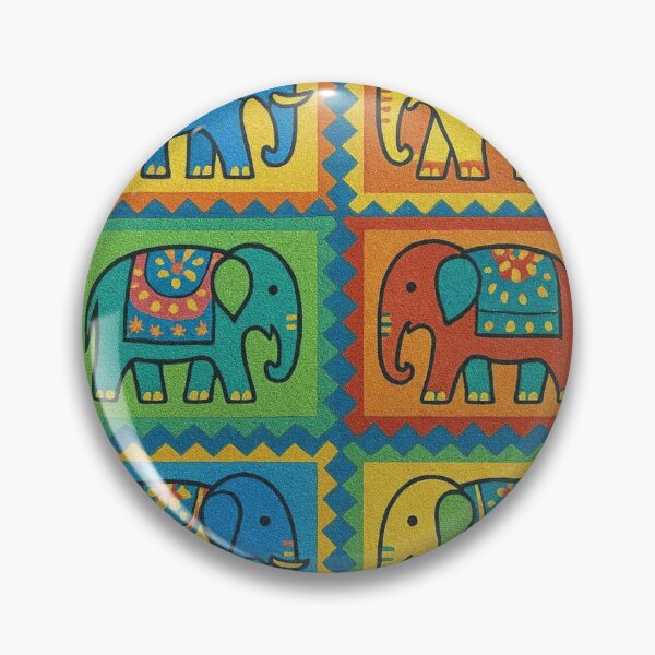 Item preview, Colorful elephant pattern art designed and sold by Sigtrix.