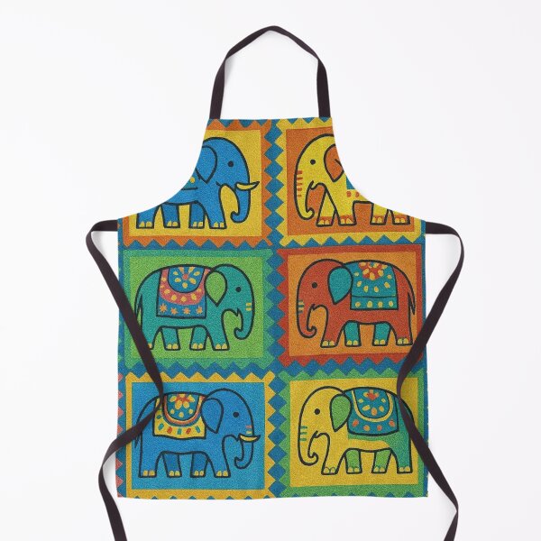 Item preview, Colorful elephant pattern art designed and sold by Sigtrix.