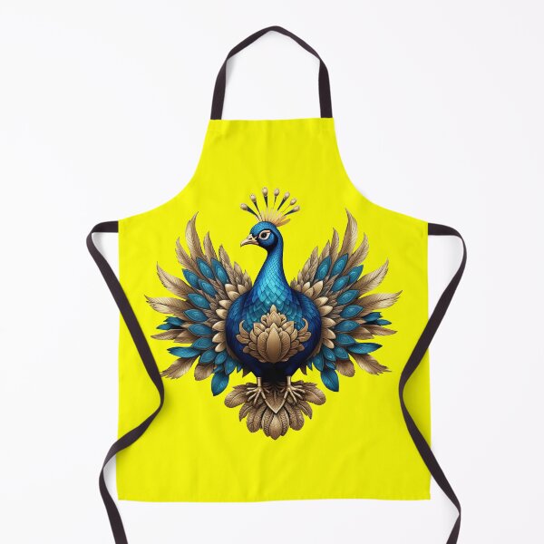 Item preview, GOLDEN BLUE PEACOCK (#FFFF00) designed and sold by Marlon Oseguera.