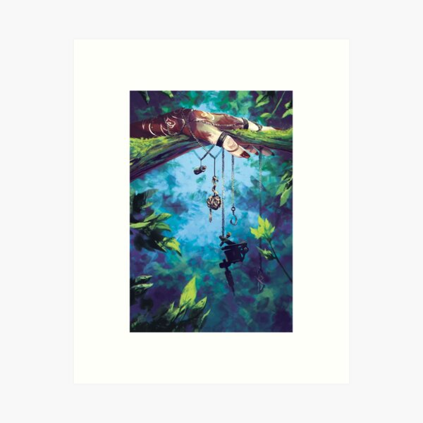 Perched tattoo Art Print