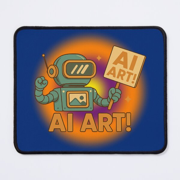 Item preview, AI Art Retro Robot Protest for 2025 Creators designed and sold by memememescat.