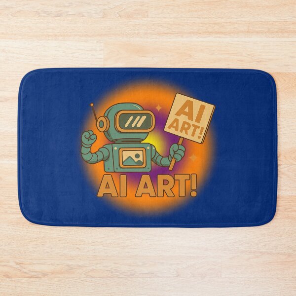 Item preview, AI Art Retro Robot Protest for 2025 Creators designed and sold by memememescat.