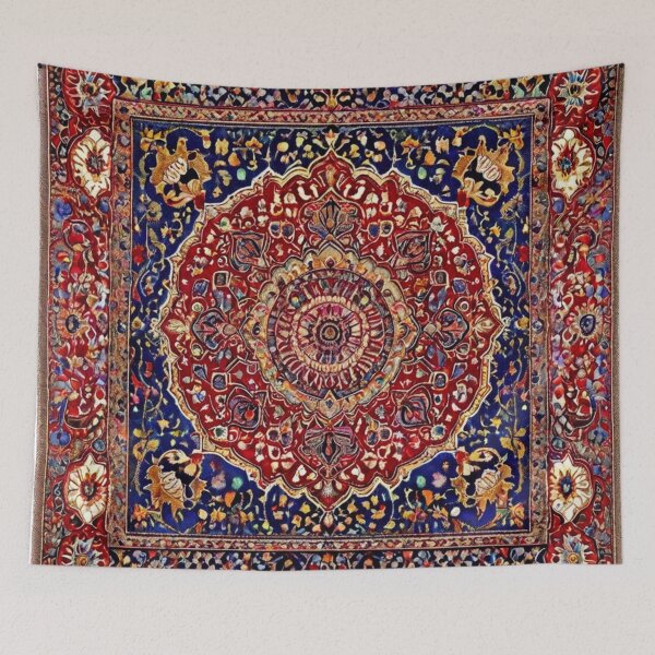 Item preview, Watercolor Persian Rug Medallion – Vibrant Pattern for Tapestry | Pillows | Phone Cases & More designed and sold by UnboxedZone.