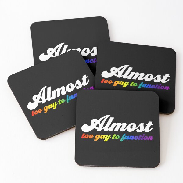 Item preview, Almost Too Gay to Function V2 - Half Rainbow designed and sold by sillyjess.