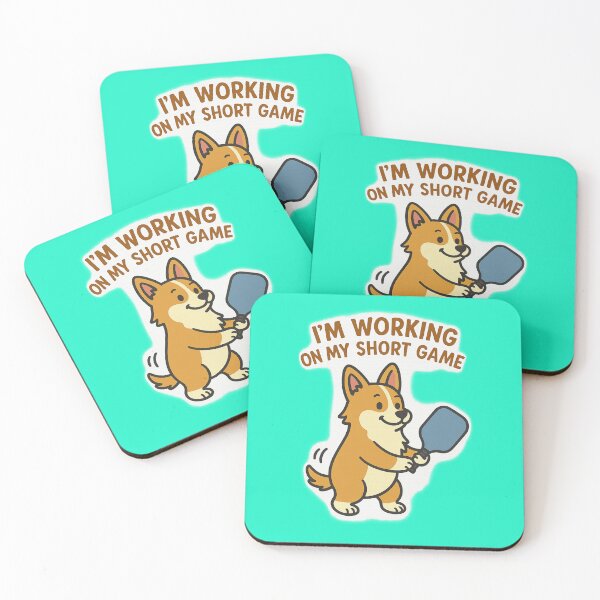 Item preview, Corgi Pickleball Lovers! - I'm Working on my Short Game designed and sold by LifeStingz.