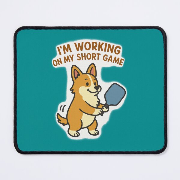 Item preview, Corgi Pickleball Lovers! - I'm Working on my Short Game designed and sold by LifeStingz.