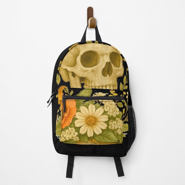 Item preview, Floral Cottagecore Skull: Straw Hat and Nature designed and sold by G-A-D-U.