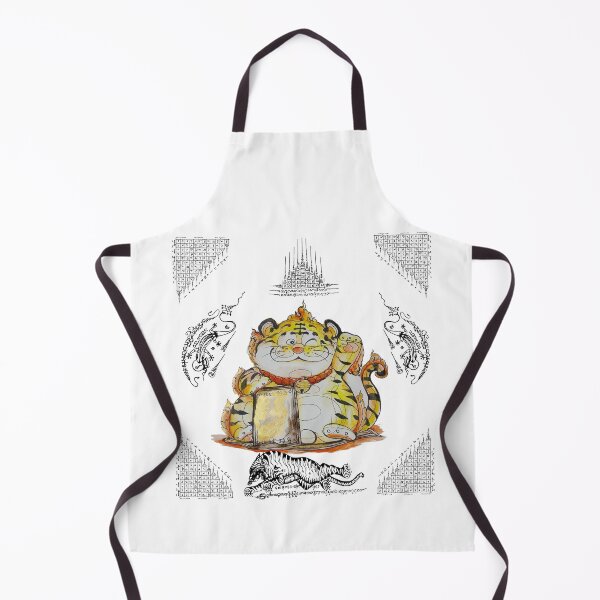 Item preview, Lucky Waving Tiger with Golden Yantra – Mu-Te-Lu Wealth Charm designed and sold by JoynestStudioCo.