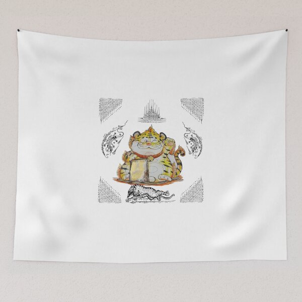 Item preview, Lucky Waving Tiger with Golden Yantra – Mu-Te-Lu Wealth Charm designed and sold by JoynestStudioCo.