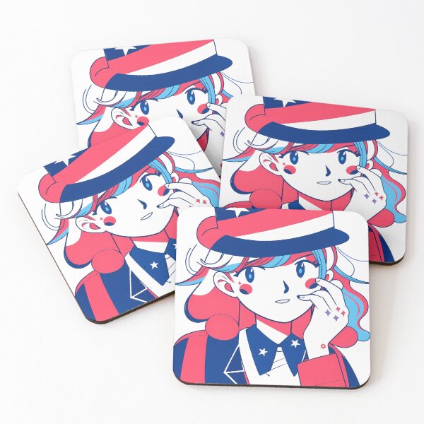 Item preview, Woman American Whimsical Celebration Joyful Festive Characters Colorful designed and sold by ART ATTACK ZONE.