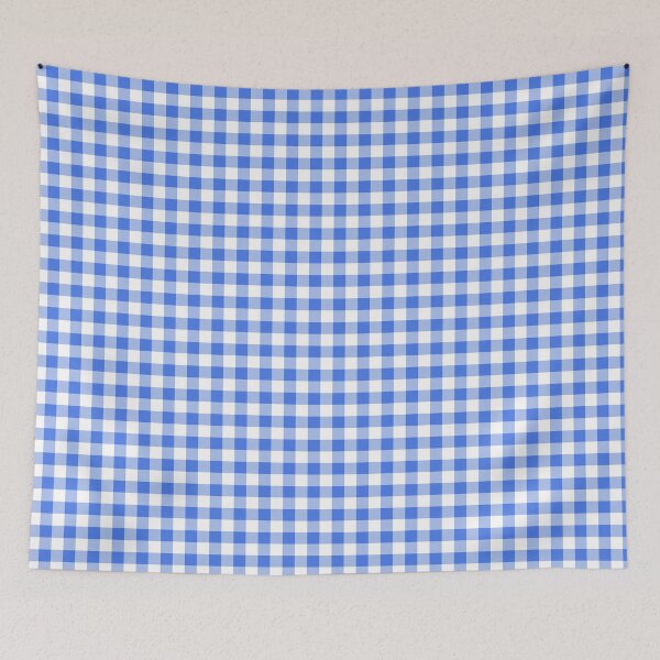 Item preview, Classic Blue and White Gingham designed and sold by Patternfluent.
