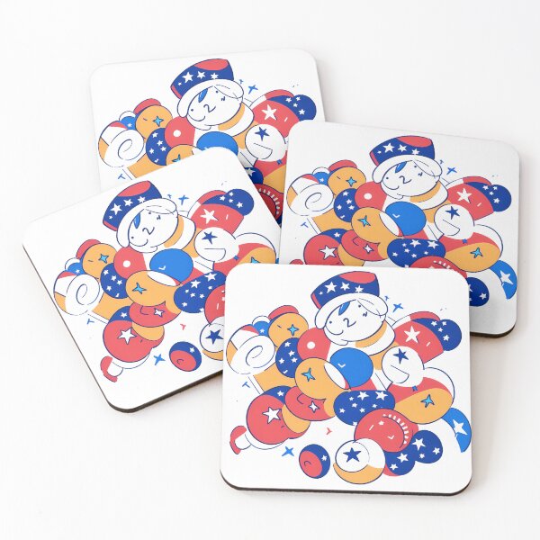 Item preview, Chill Mode Whimsical Celebration Joyful Festive Characters Colorful designed and sold by ART ATTACK ZONE.