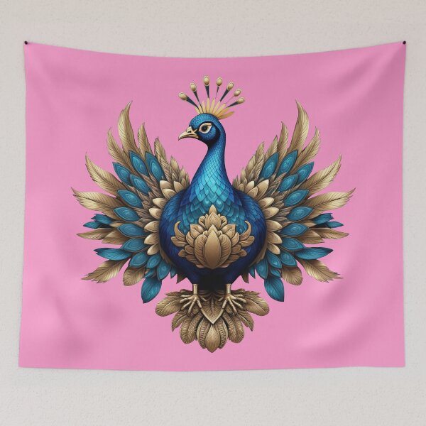 Item preview, GOLDEN BLUE PEACOCK (#9966FF) designed and sold by Marlon Oseguera.