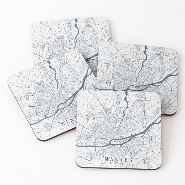 Item preview, Nantes City Map of France - Coastal designed and sold by deMAP.