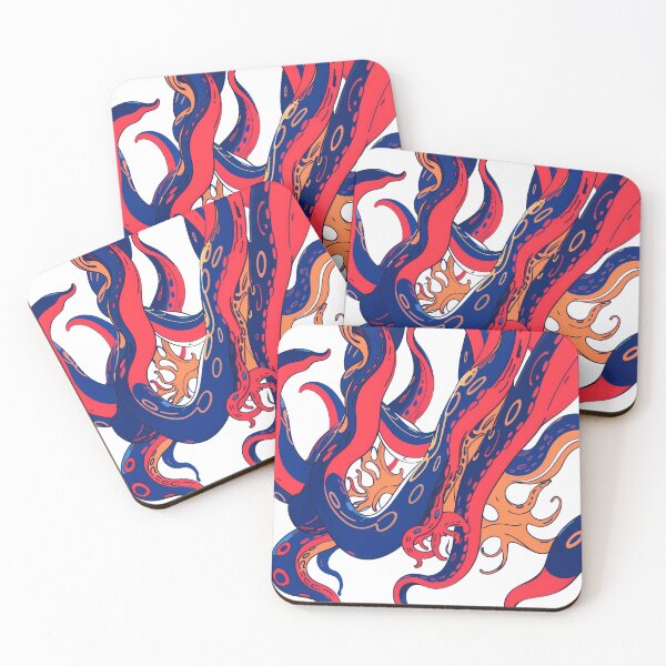 Item preview, Red Blue Orange Celebration Joyful Festive Characters Colorful designed and sold by ART ATTACK ZONE.