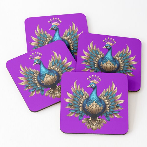 Item preview, GOLDEN BLUE PEACOCK (#9900CC) designed and sold by Marlon Oseguera.