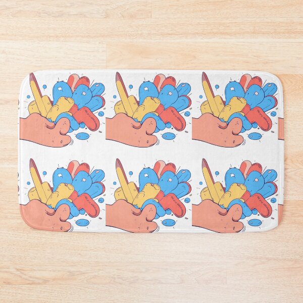 Item preview, Red Blue Yellow Celebration Joyful Festive Characters Colorful designed and sold by ART ATTACK ZONE.
