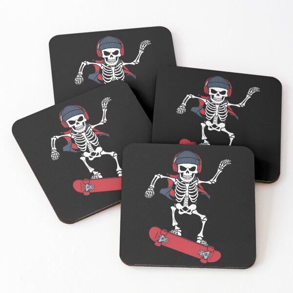 Item preview, Skater Skeleton in Alleyway designed and sold by ChicTrendz.