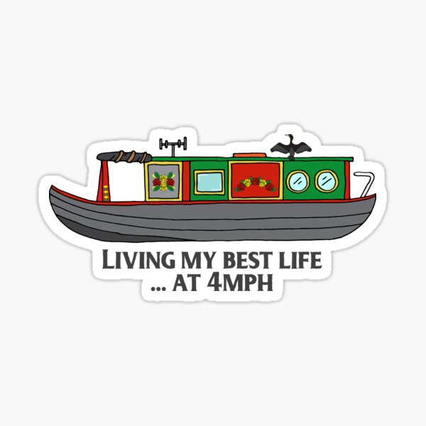 Item preview, Funny Canal Narrowboat Quote designed and sold by HotHibiscus.