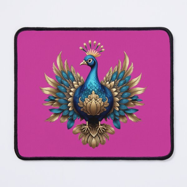 Item preview, GOLDEN BLUE PEACOCK (#CC3399) designed and sold by Marlon Oseguera.