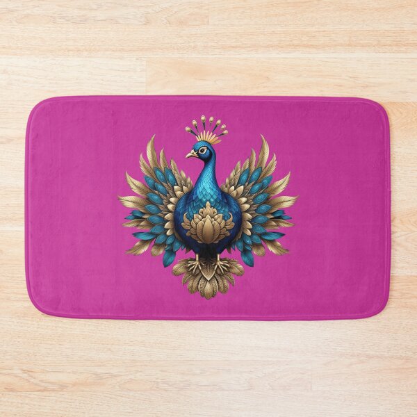 Item preview, GOLDEN BLUE PEACOCK (#CC3399) designed and sold by Marlon Oseguera.