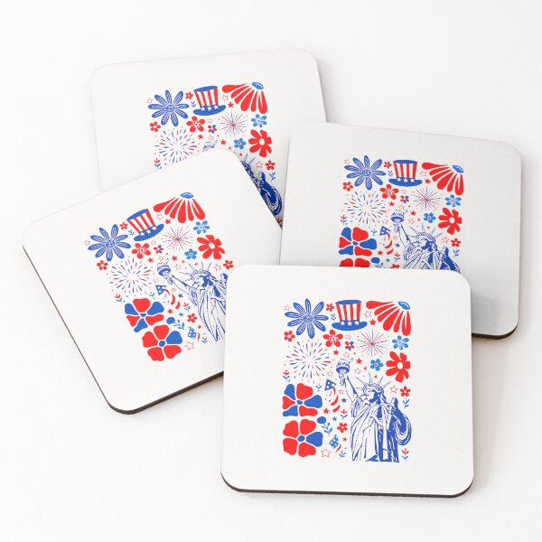 Item preview, Boho Floral Retro 4th Of July Statue Of Liberty America  designed and sold by MOHITSALVI.