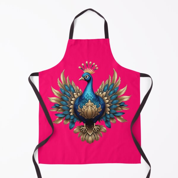 Item preview, GOLDEN BLUE PEACOCK (#FF0066) designed and sold by Marlon Oseguera.