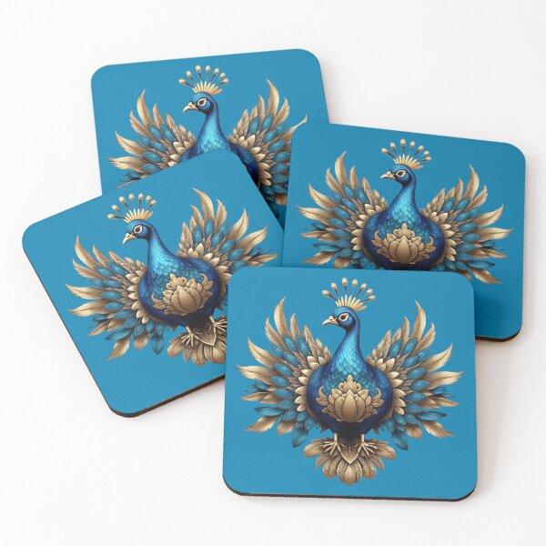 Item preview, GOLDEN BLUE PEACOCK (#027CAD) designed and sold by Marlon Oseguera.
